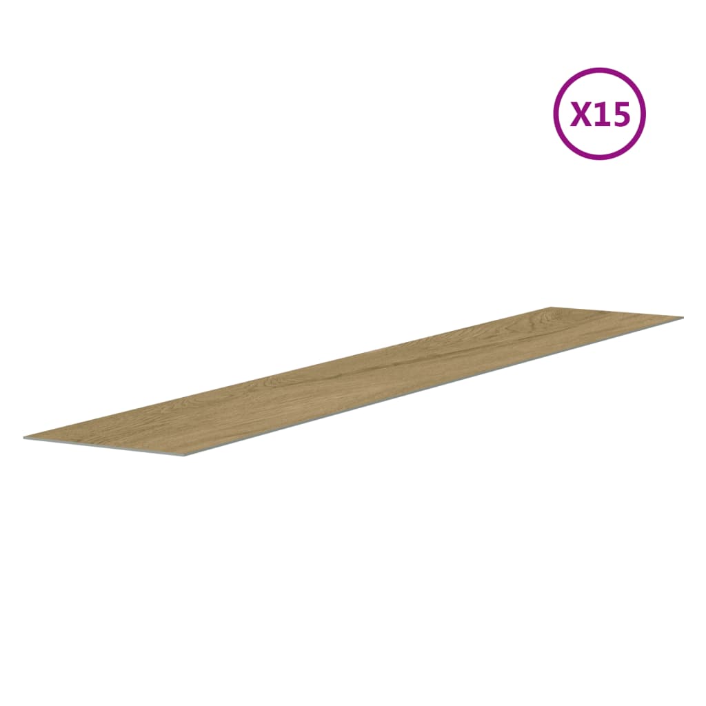 vidaXL Panele ścienne, drewnopodobne, brązowe, PVC, 2,06 m²