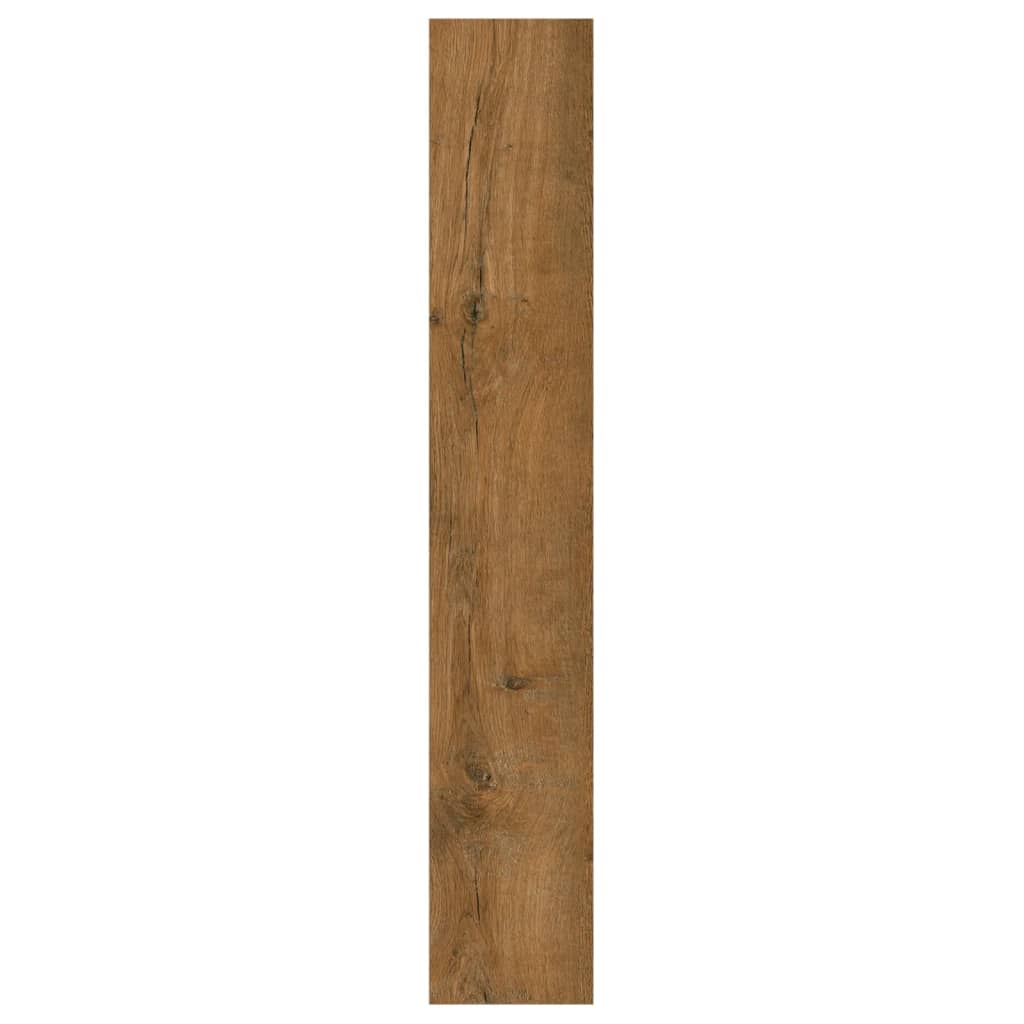 vidaXL Panele ścienne, drewnopodobne, brązowe, PVC, 2,06 m²