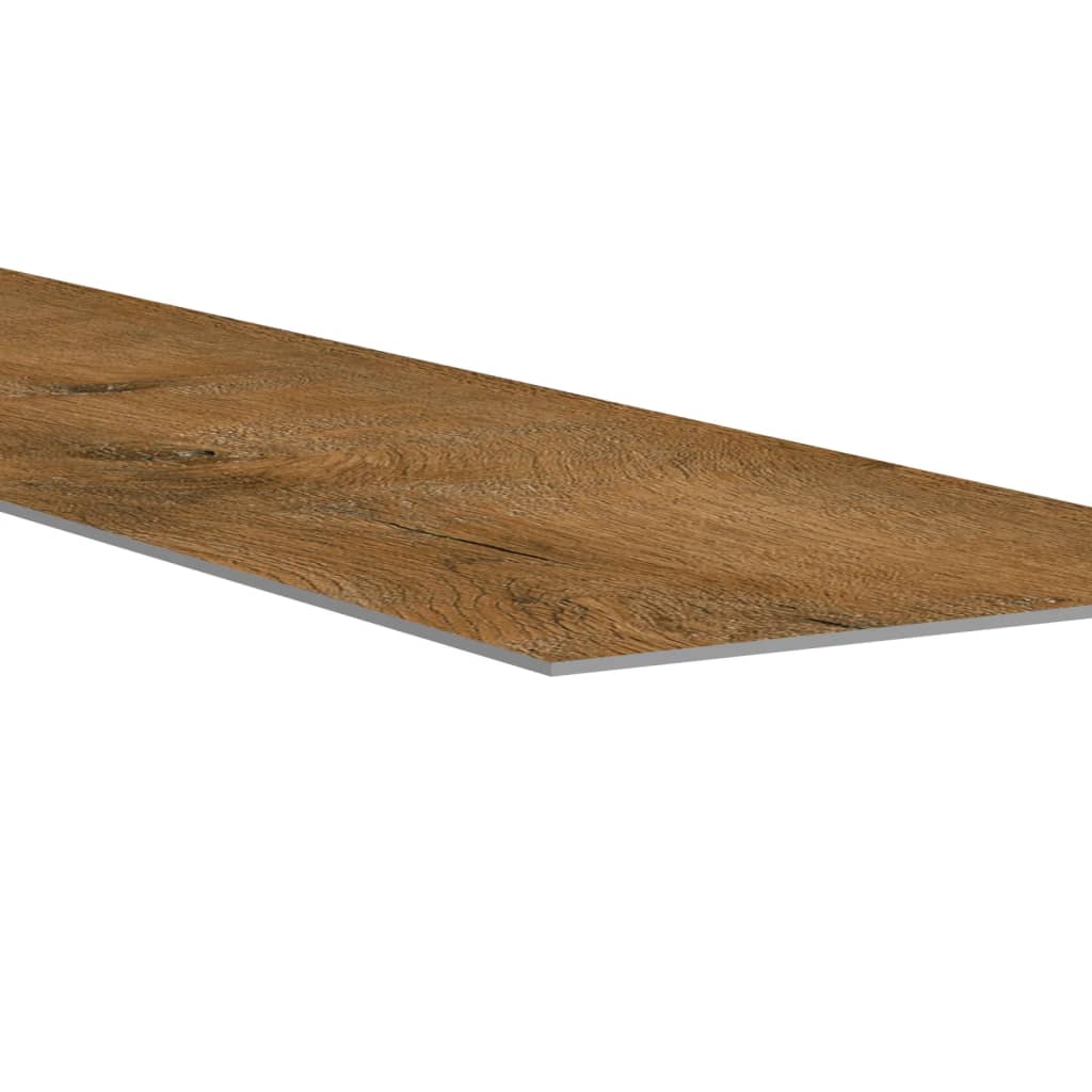 vidaXL Panele ścienne, drewnopodobne, brązowe, PVC, 2,06 m²