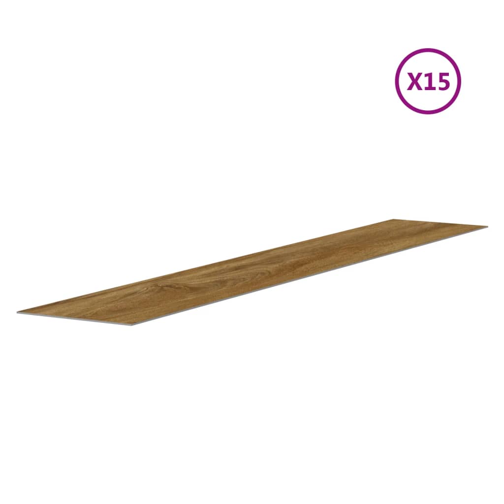 vidaXL Panele ścienne, drewnopodobne, brązowe, PVC, 2,06 m²