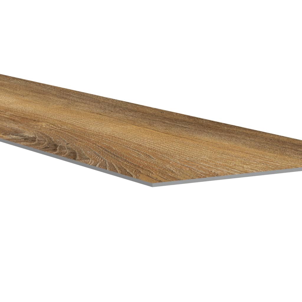 vidaXL Panele ścienne, drewnopodobne, brązowe, PVC, 2,06 m²