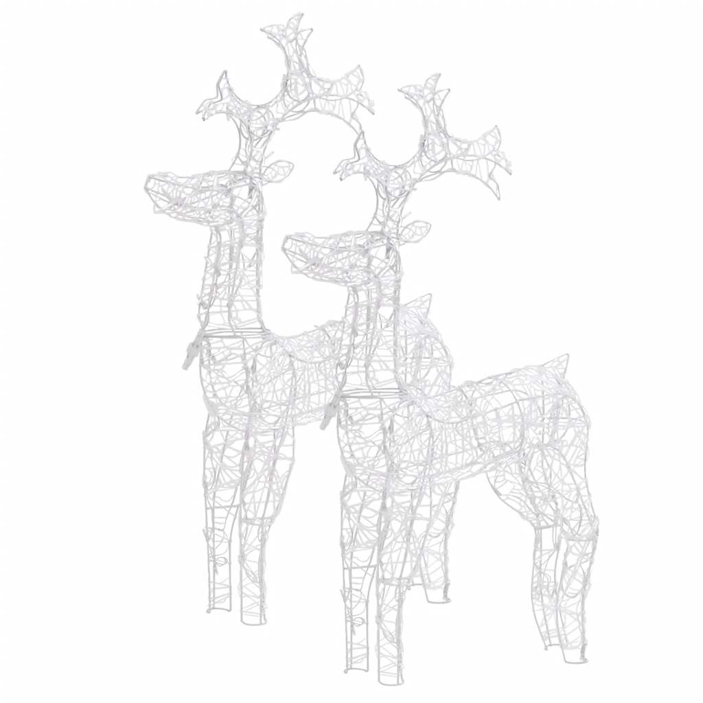 vidaXL Renifery ozdobne, 2 szt., 60x16x100 cm, akryl