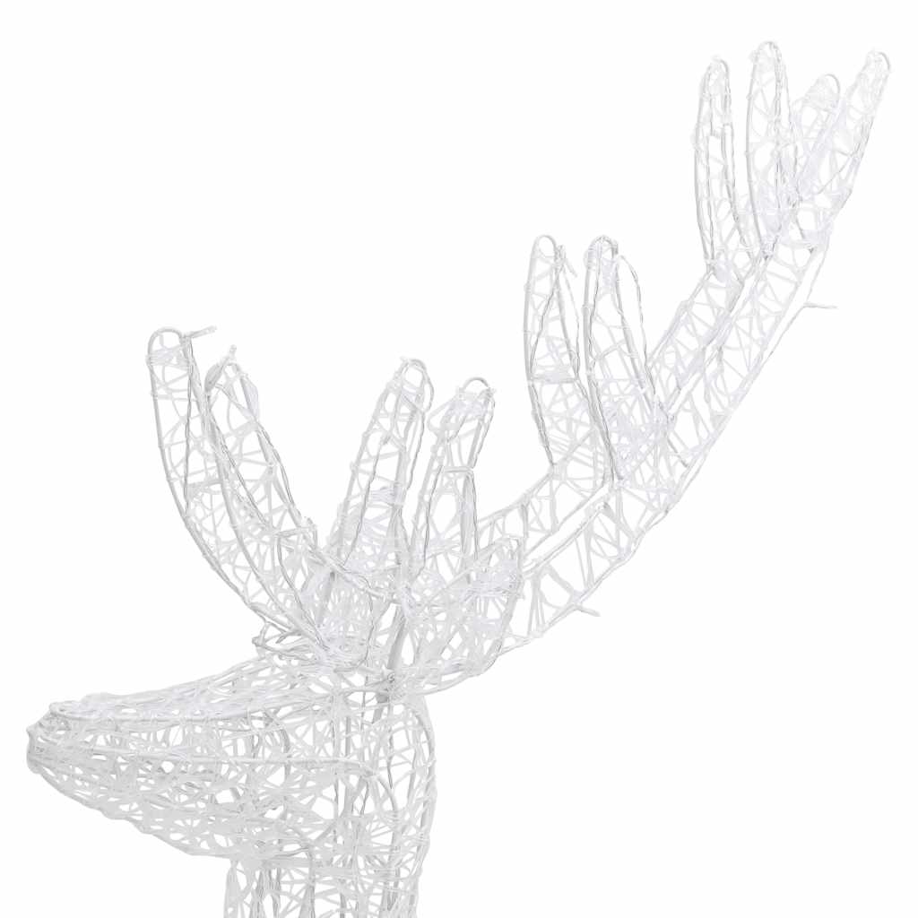 vidaXL Renifery z akrylu XXL, 2 szt., 250 niebieskich LED, 180 cm