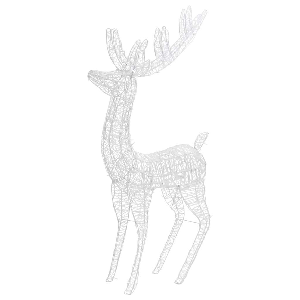 vidaXL Renifery z akrylu XXL, 3 szt., 250 niebieskich LED, 180 cm