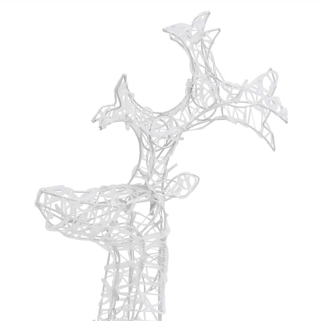 vidaXL Renifery ozdobne, 3 szt., 60x16x100 cm, akryl