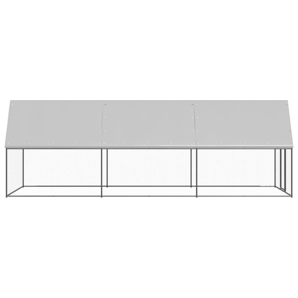 vidaXL Klatka zewnętrzna dla kurcząt, 2x6x2 m, stal galwanizowana