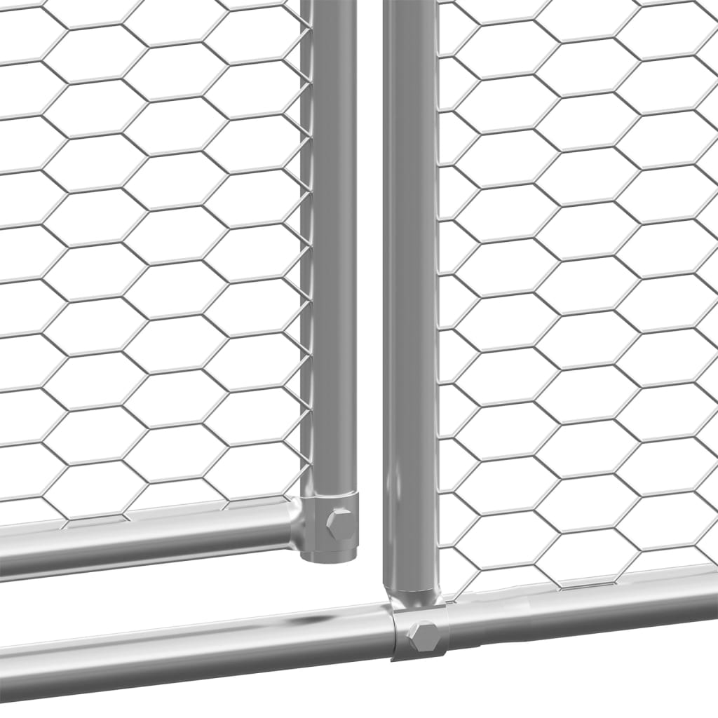 vidaXL Klatka zewnętrzna dla kurcząt, 2x6x2 m, stal galwanizowana