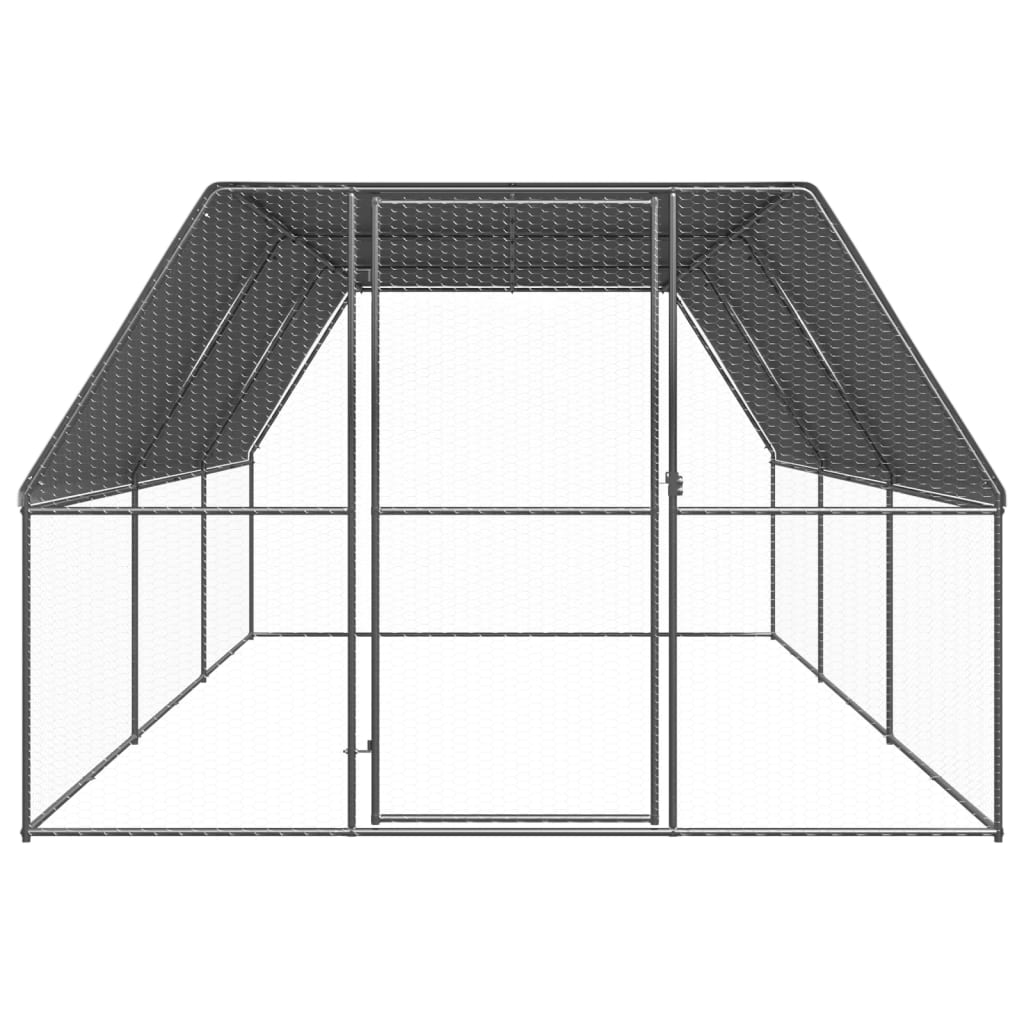 vidaXL Klatka zewnętrzna dla kurcząt, 3x6x2 m, stal galwanizowana
