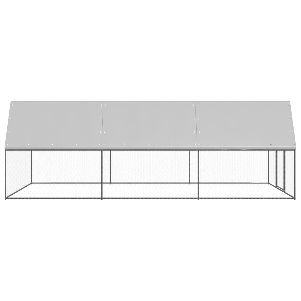 vidaXL Klatka zewnętrzna dla kurcząt, 3x6x2 m, stal galwanizowana