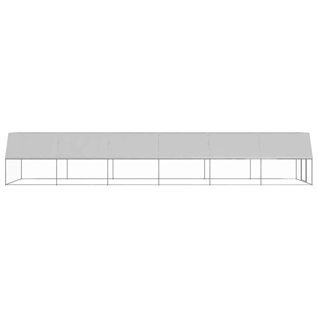 vidaXL Klatka zewnętrzna dla kurcząt, 3x12x2 m, stal galwanizowana