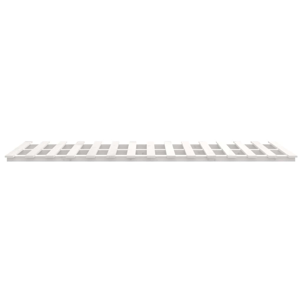 vidaXL Rama łóżka, biała, 100 x 200 cm, lite drewno sosnowe