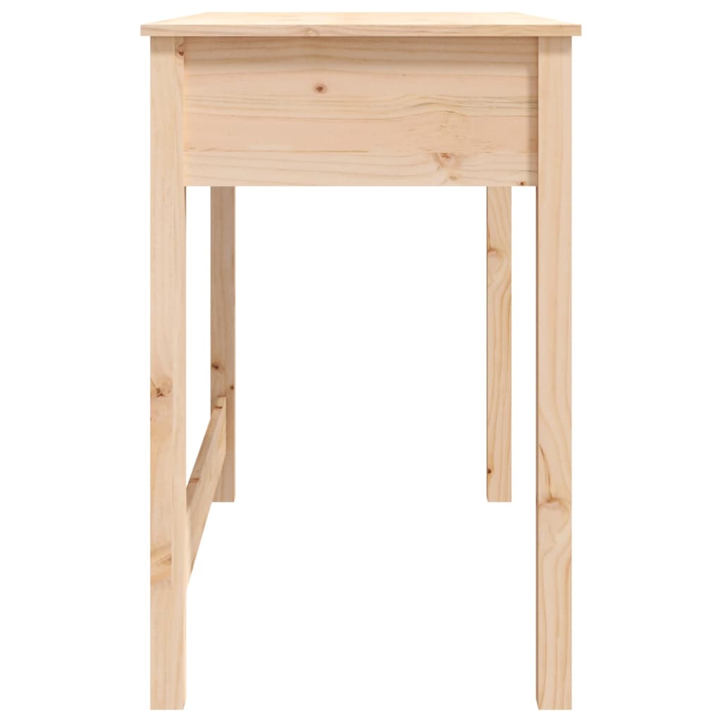 vidaXL Biurko z szufladami, 100x50x78 cm, lite drewno sosnowe