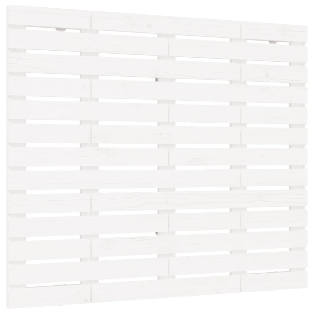 vidaXL Wezgłowie łóżka, białe, 106x3x91,5 cm, lite drewno sosnowe