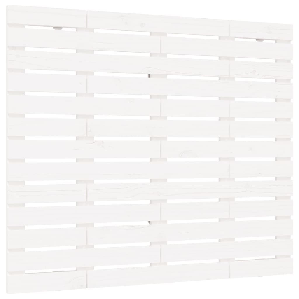 vidaXL Wezgłowie łóżka, białe, 96x3x91,5 cm, lite drewno sosnowe