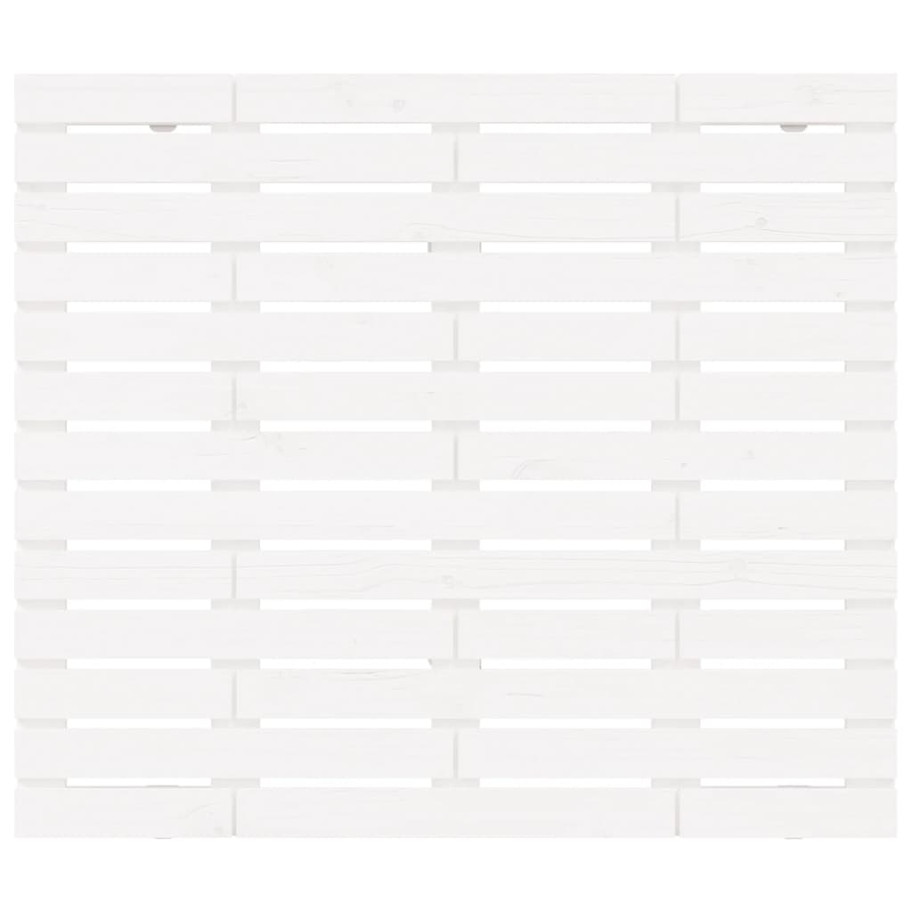 vidaXL Wezgłowie łóżka, białe, 96x3x91,5 cm, lite drewno sosnowe