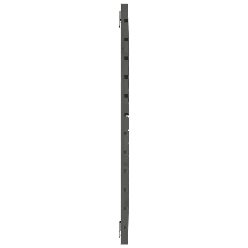vidaXL Wezgłowie łóżka, szare, 96x3x91,5 cm, lite drewno sosnowe