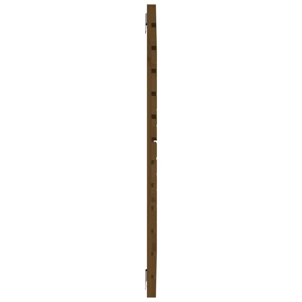 vidaXL Wezgłowie łóżka, miodowy brąz, 126x3x91,5 cm, drewno sosnowe
