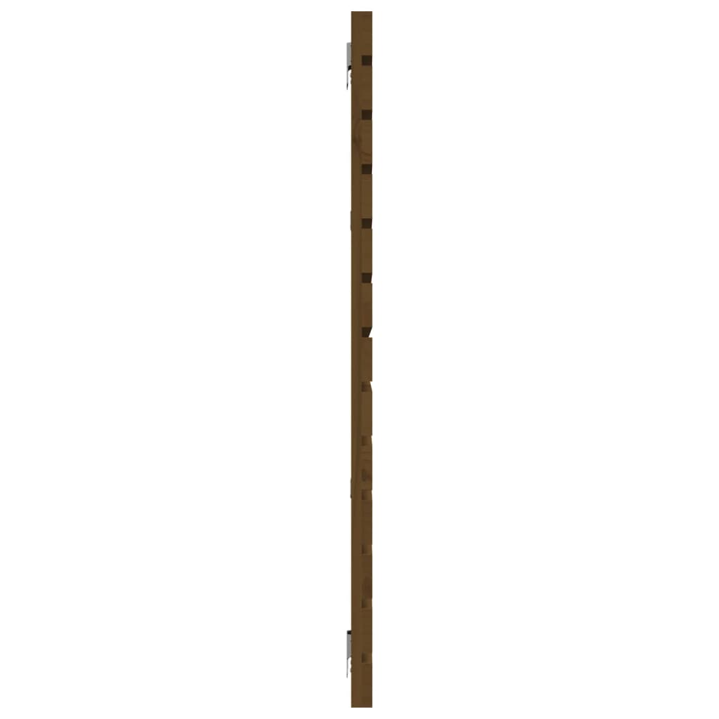 vidaXL Wezgłowie łóżka, miodowy brąz, 156x3x91,5 cm, drewno sosnowe