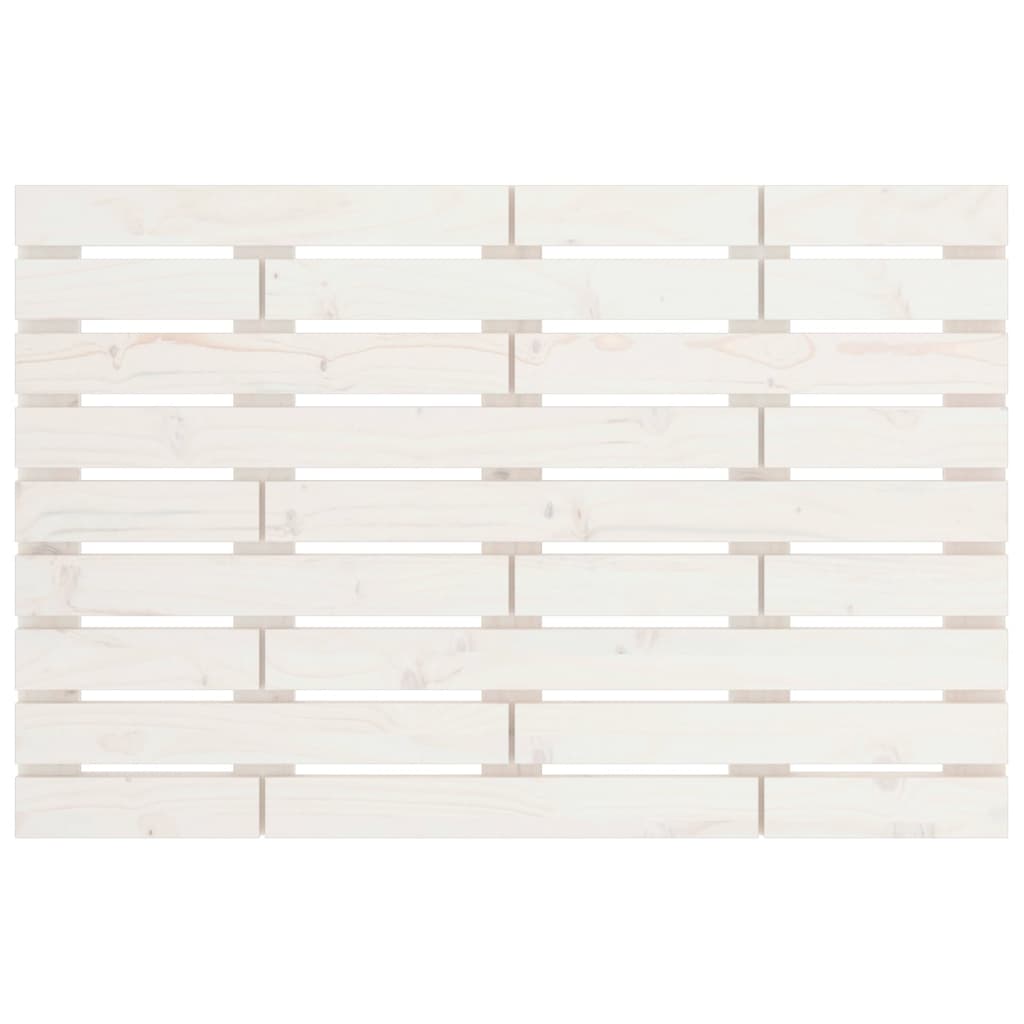 vidaXL Wezgłowie łóżka, białe, 106x3x63 cm, lite drewno sosnowe