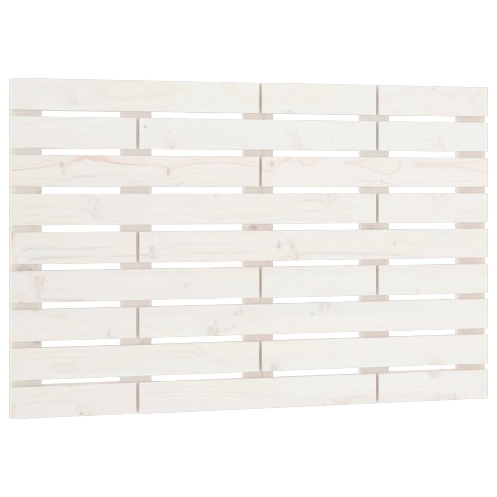 vidaXL Wezgłowie łóżka, białe, 96x3x63 cm, lite drewno sosnowe