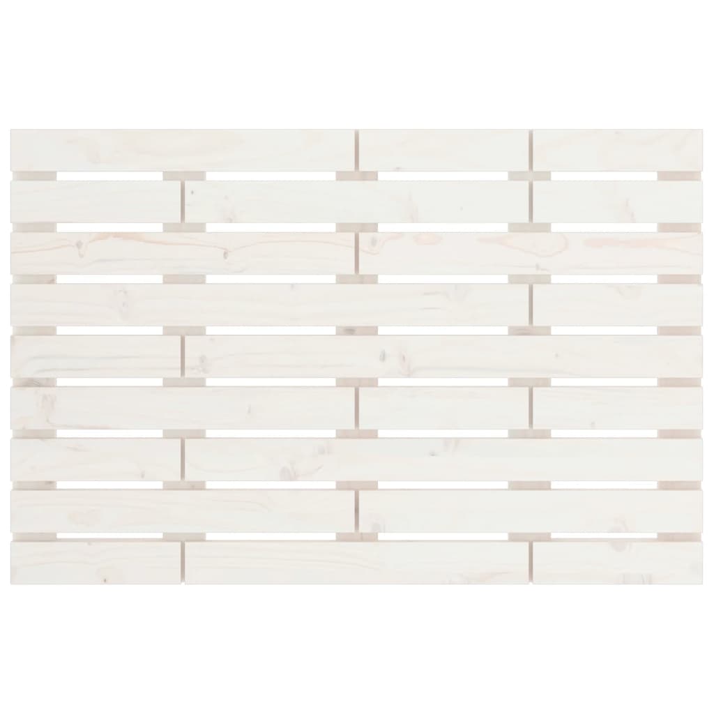 vidaXL Wezgłowie łóżka, białe, 96x3x63 cm, lite drewno sosnowe