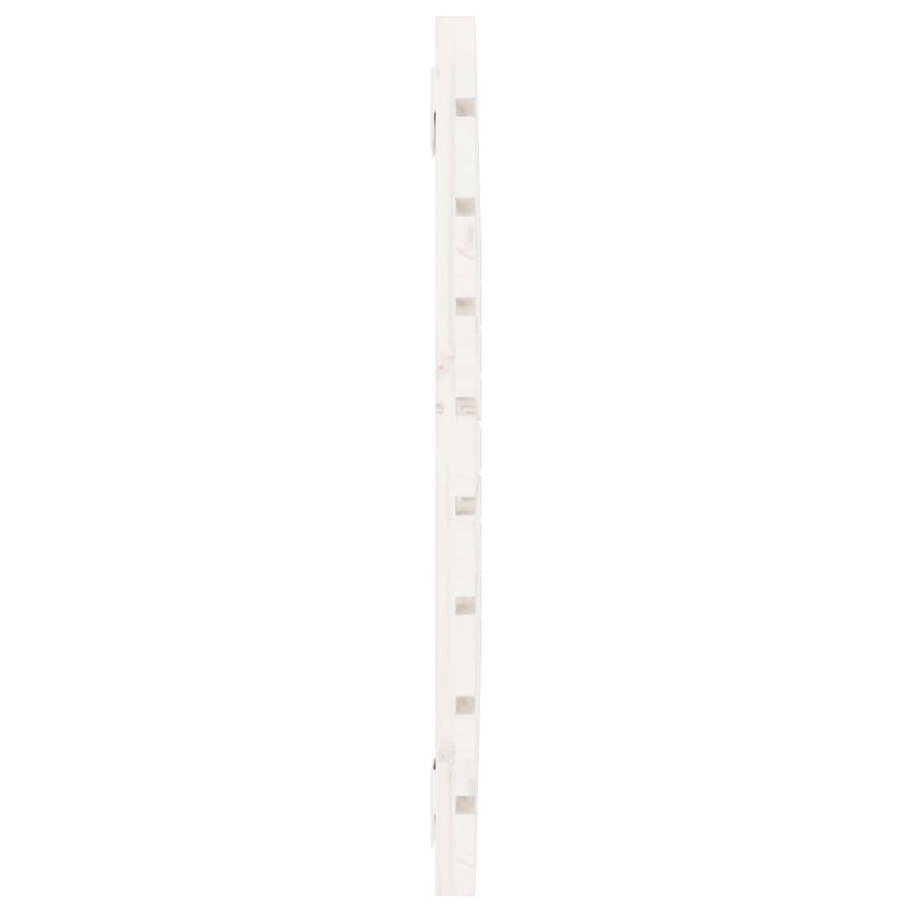 vidaXL Wezgłowie łóżka, białe, 96x3x63 cm, lite drewno sosnowe