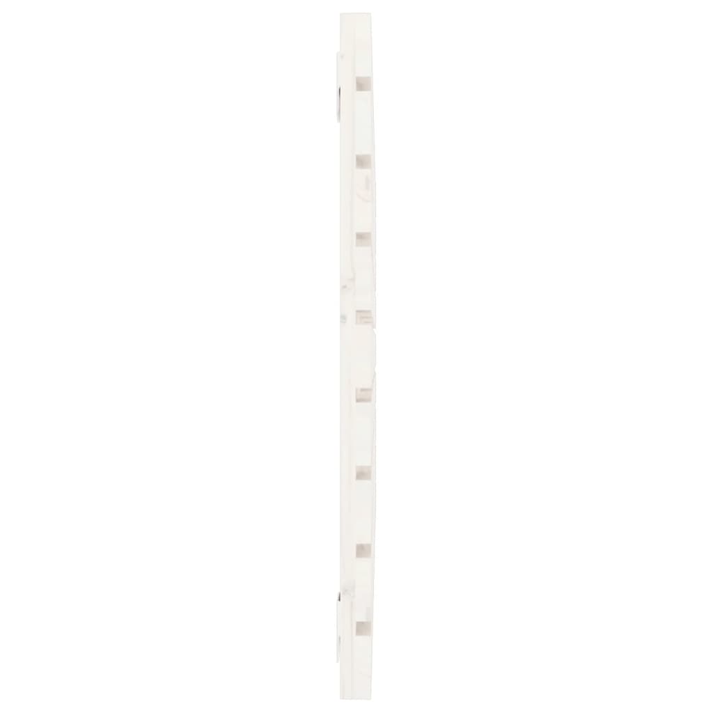 vidaXL Wezgłowie łóżka, białe, 81x3x63 cm, lite drewno sosnowe