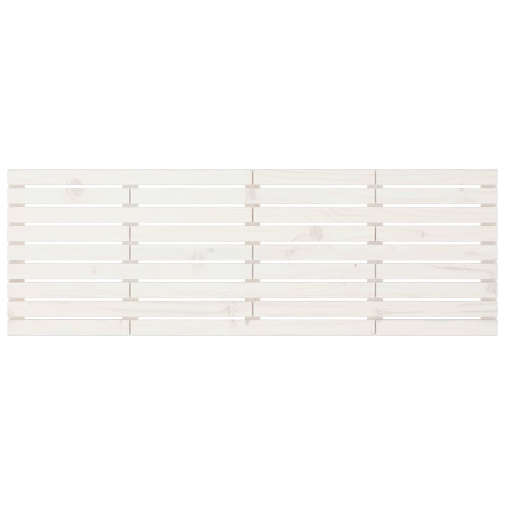 vidaXL Wezgłowie łóżka, białe, 166x3x63 cm, lite drewno sosnowe
