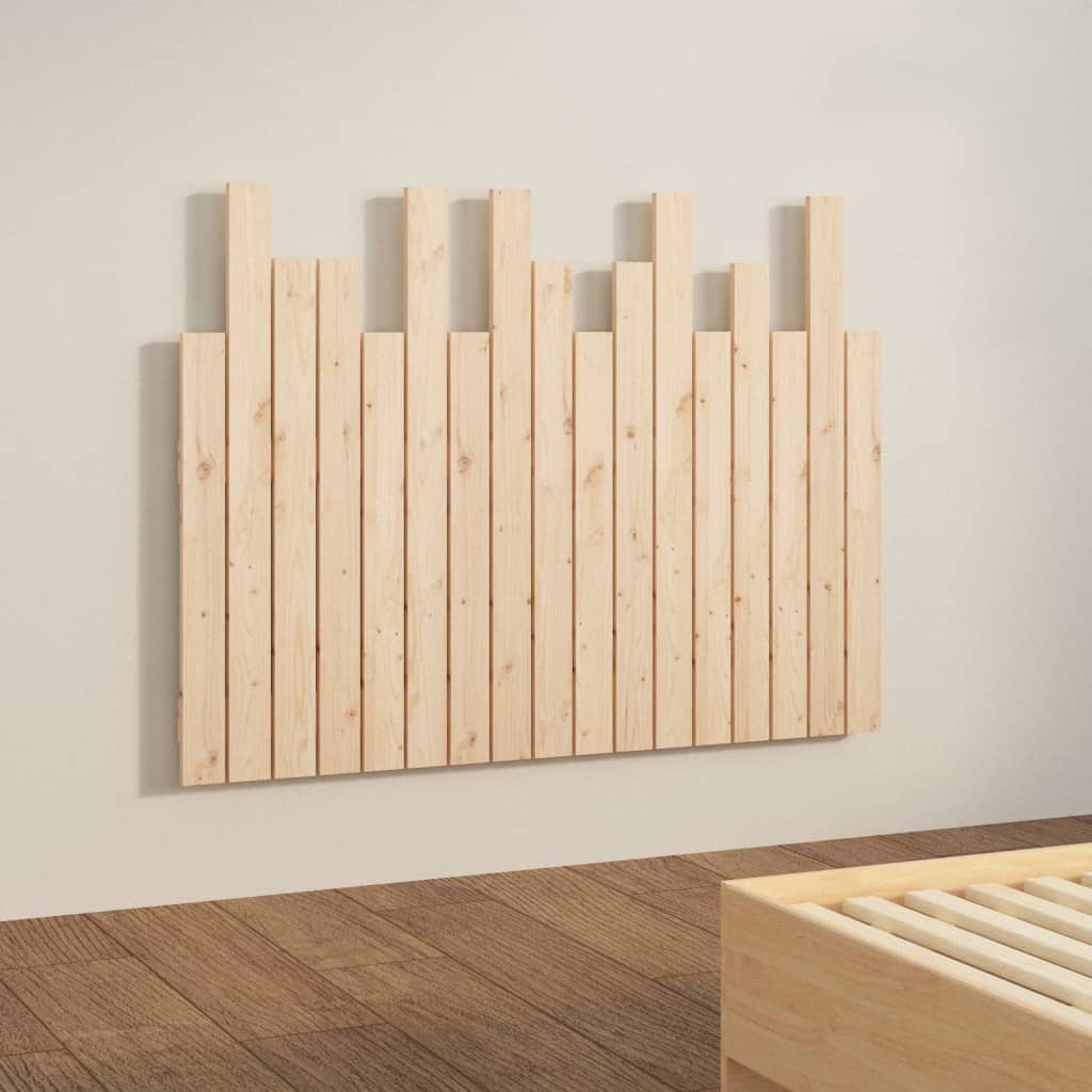 vidaXL Wezgłowie łóżka, 108x3x80 cm, lite drewno sosnowe