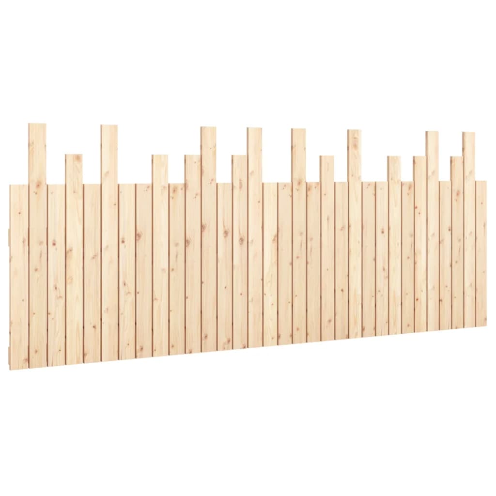 vidaXL Wezgłowie łóżka, 204x3x80 cm, lite drewno sosnowe