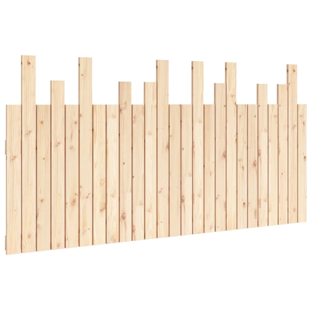 vidaXL Wezgłowie łóżka, 159,5x3x80 cm, lite drewno sosnowe