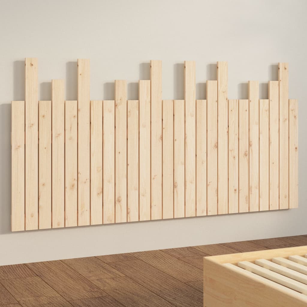 vidaXL Wezgłowie łóżka, 159,5x3x80 cm, lite drewno sosnowe