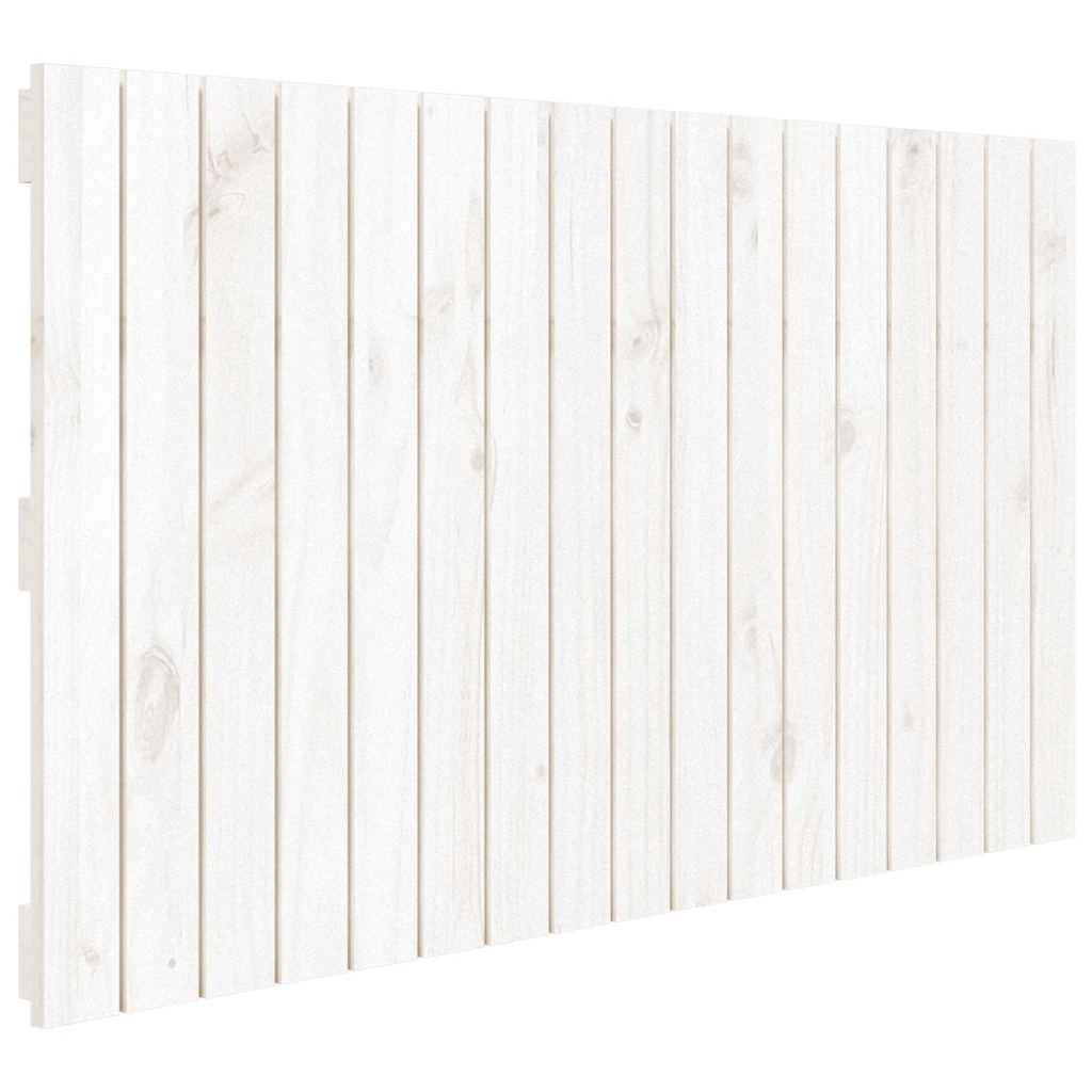 vidaXL Wezgłowie łóżka, białe, 108x3x60 cm, lite drewno sosnowe