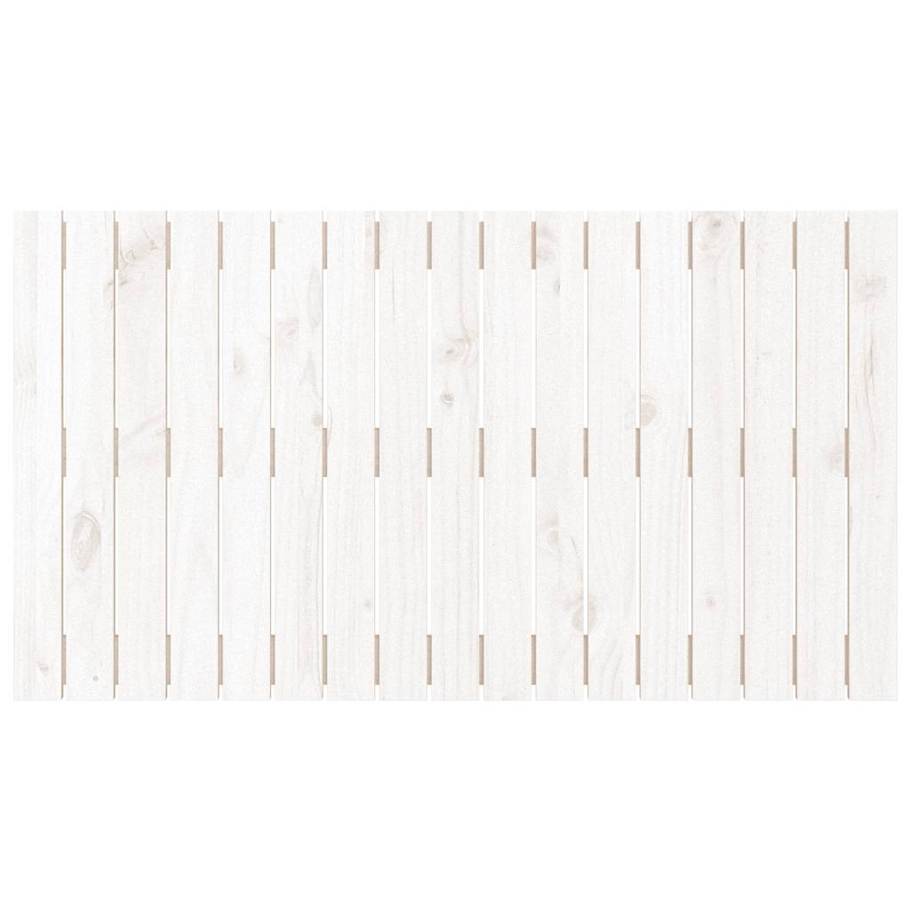 vidaXL Wezgłowie łóżka, białe, 108x3x60 cm, lite drewno sosnowe