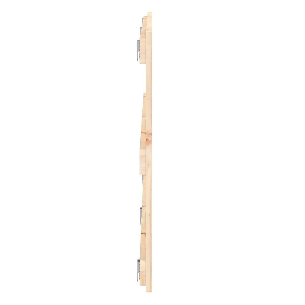 vidaXL Wezgłowie łóżka, 204x3x60 cm, lite drewno sosnowe