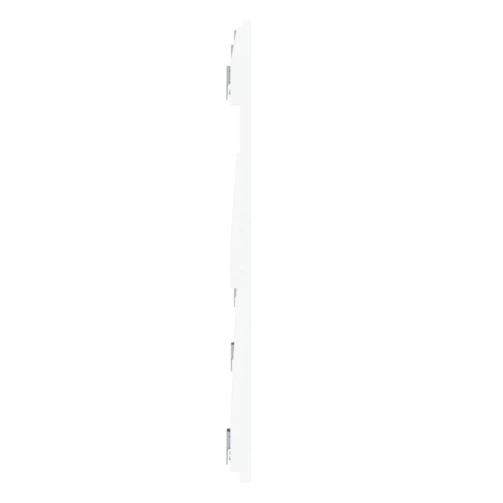 vidaXL Wezgłowie łóżka, białe, 204x3x60 cm, lite drewno sosnowe