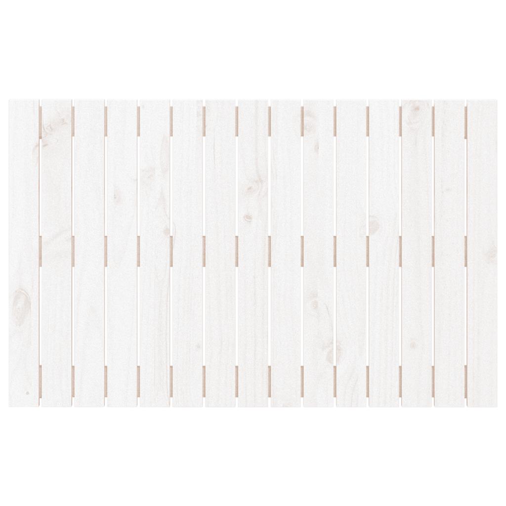 vidaXL Wezgłowie łóżka, białe, 95,5x3x60 cm, lite drewno sosnowe
