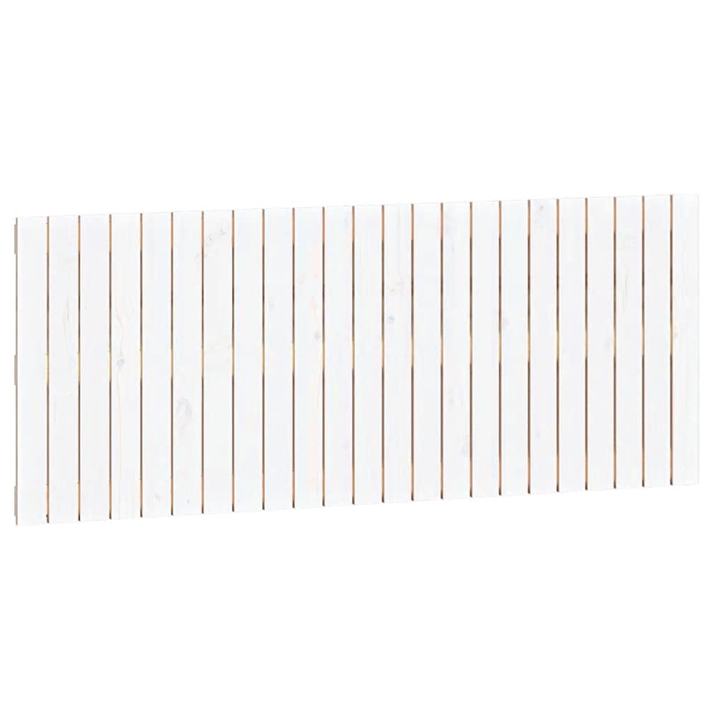 vidaXL Wezgłowie łóżka, białe, 147x3x60 cm, lite drewno sosnowe