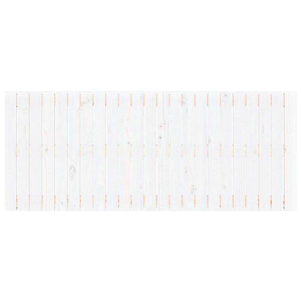 vidaXL Wezgłowie łóżka, białe, 147x3x60 cm, lite drewno sosnowe