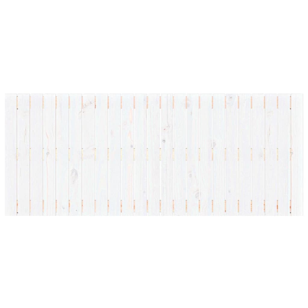 vidaXL Wezgłowie łóżka, białe, 147x3x60 cm, lite drewno sosnowe