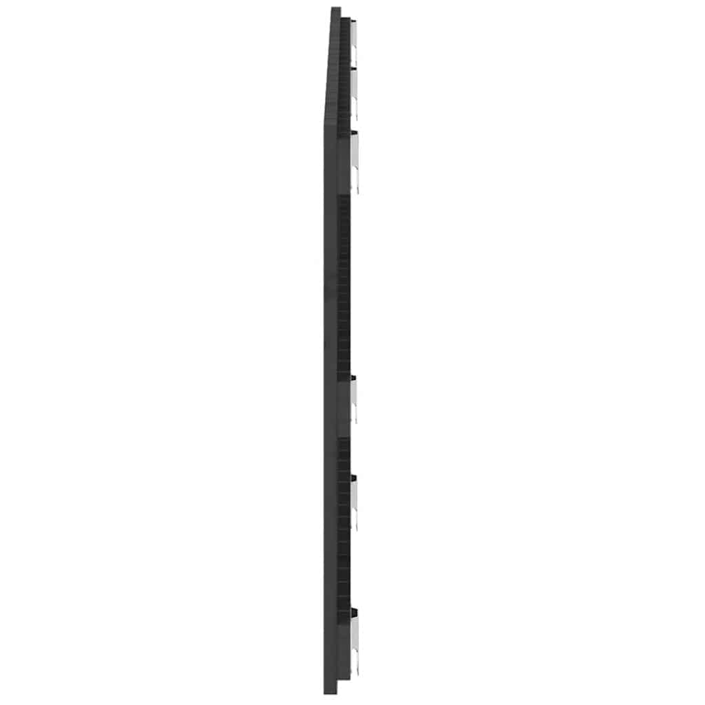 vidaXL Wezgłowie łóżka, szare, 147x3x60 cm, lite drewno sosnowe