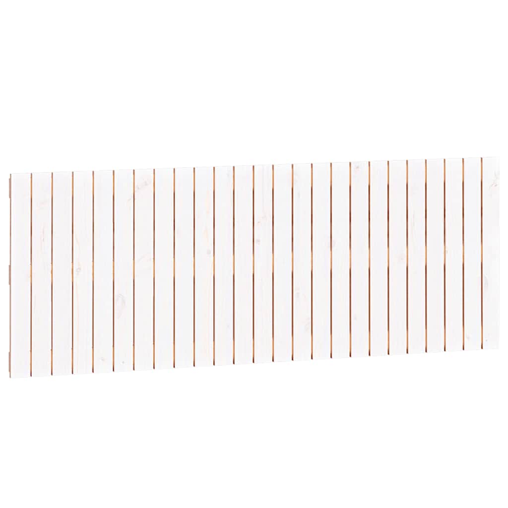 vidaXL Wezgłowie łóżka, białe, 159,5x3x60 cm, lite drewno sosnowe
