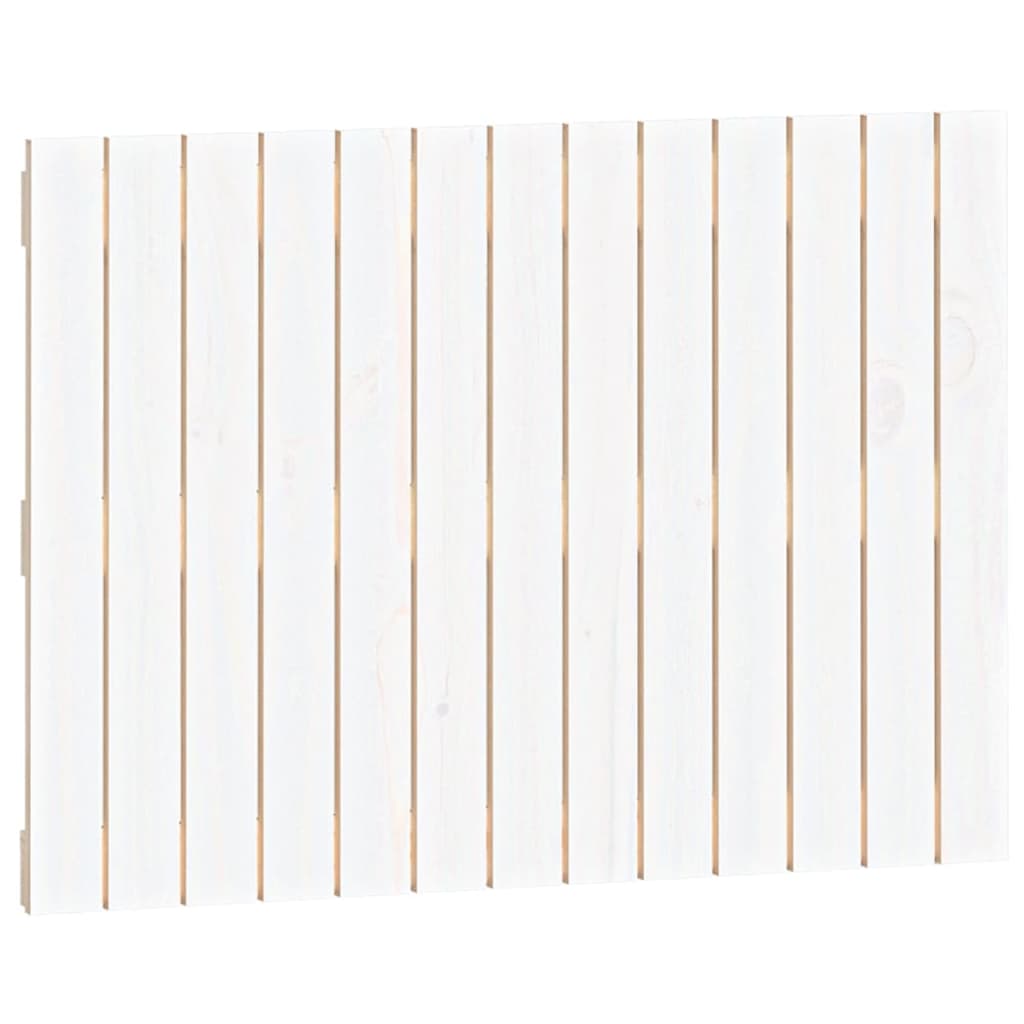 vidaXL Wezgłowie łóżka, białe, 82,5x3x60 cm, lite drewno sosnowe