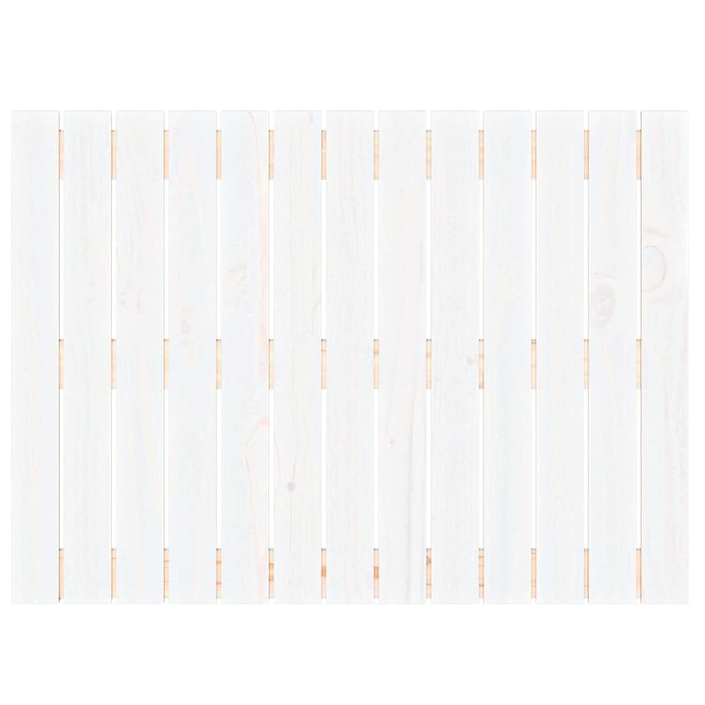 vidaXL Wezgłowie łóżka, białe, 82,5x3x60 cm, lite drewno sosnowe