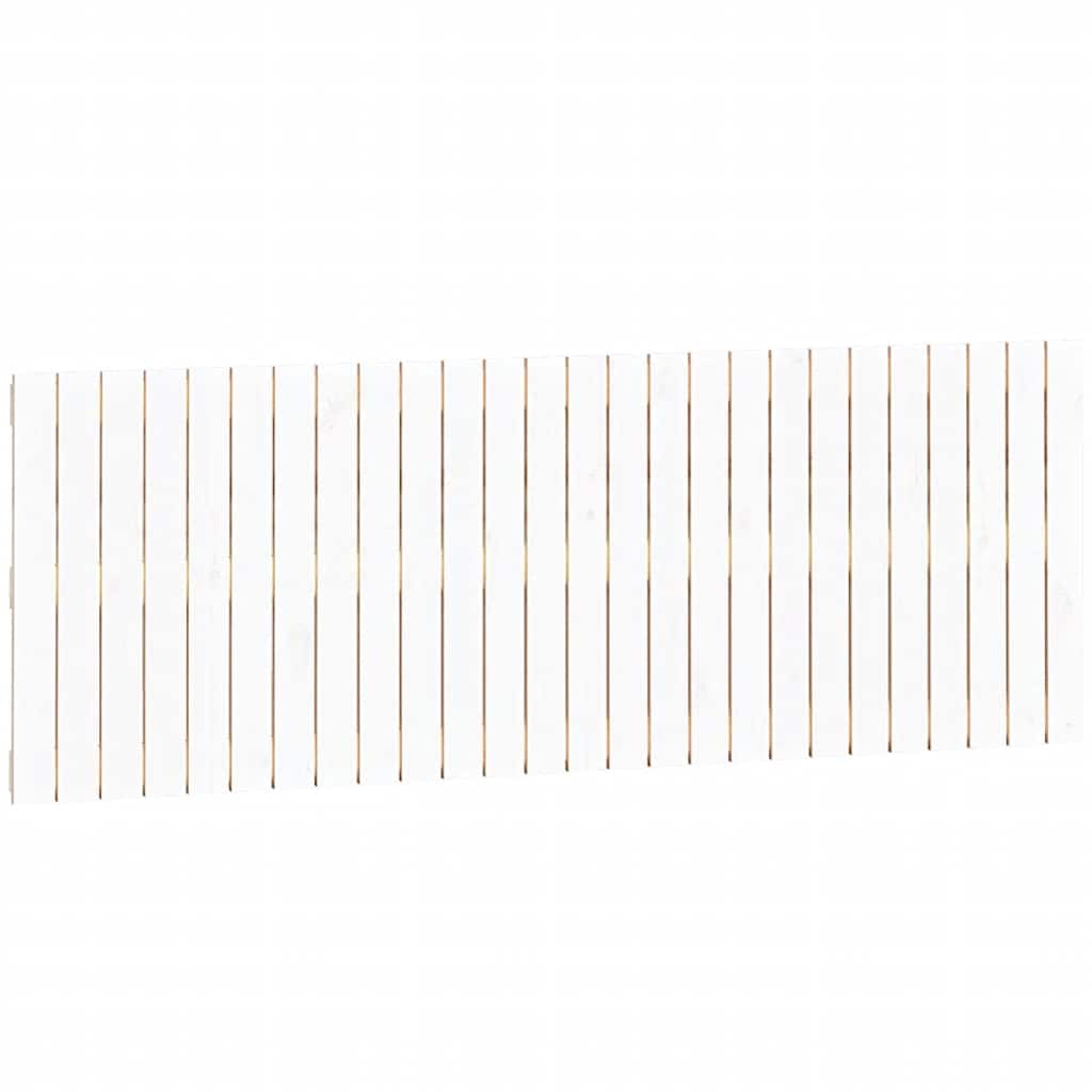 vidaXL Wezgłowie łóżka, białe, 166x3x60 cm, lite drewno sosnowe