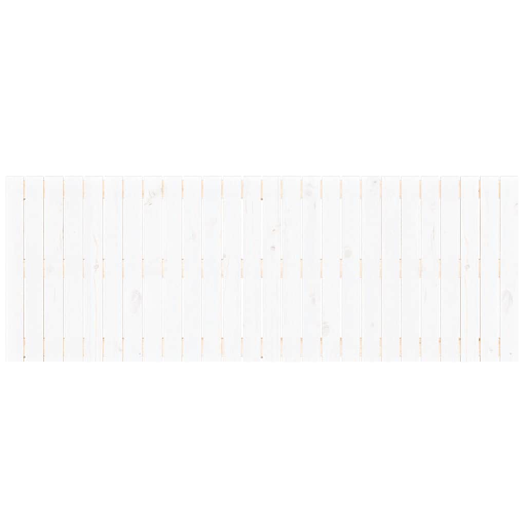 vidaXL Wezgłowie łóżka, białe, 166x3x60 cm, lite drewno sosnowe
