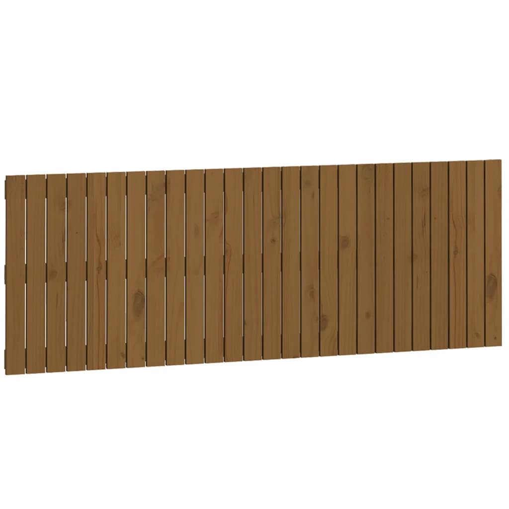 vidaXL Wezgłowie łóżka, miodowy brąz, 166x3x60 cm, lite drewno sosnowe