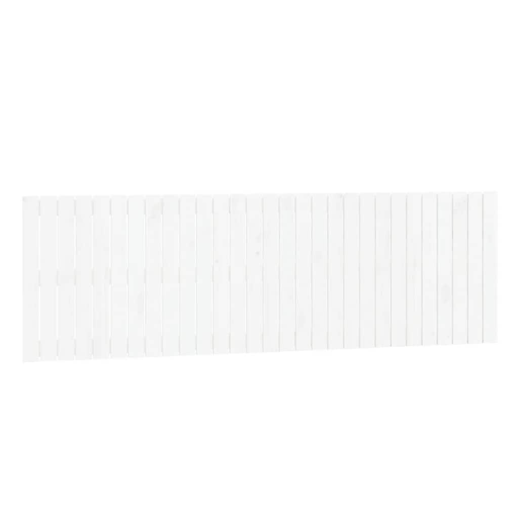 vidaXL Wezgłowie łóżka, białe, 185x3x60 cm, lite drewno sosnowe