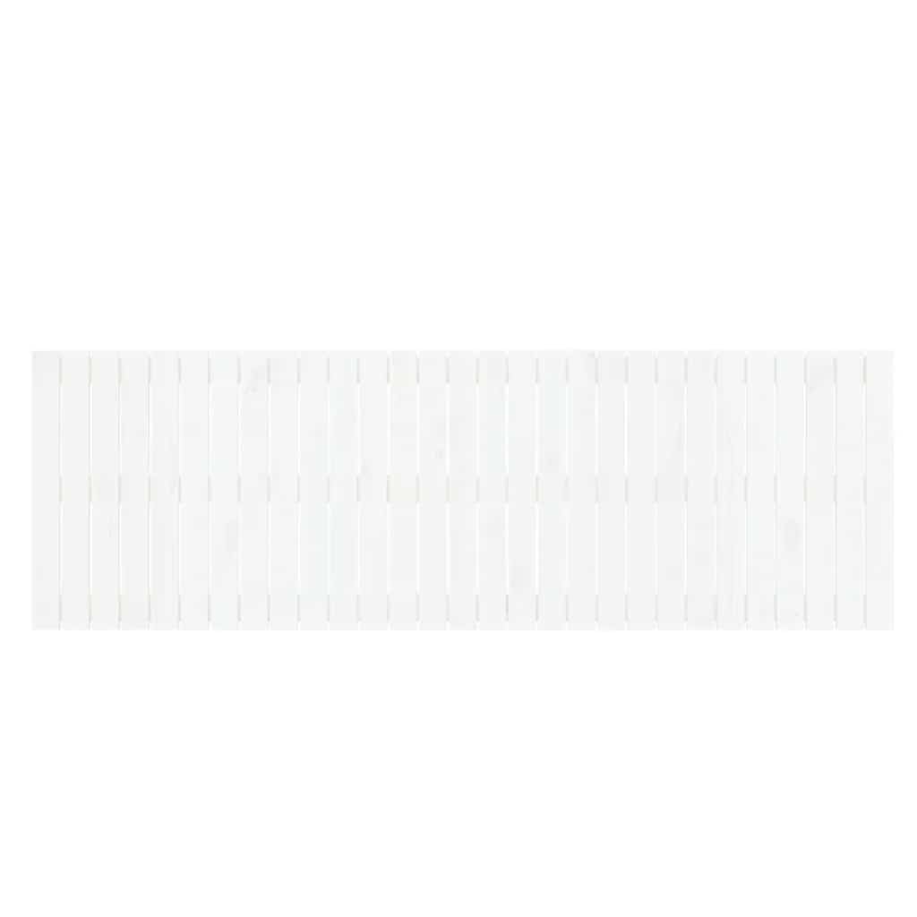 vidaXL Wezgłowie łóżka, białe, 185x3x60 cm, lite drewno sosnowe