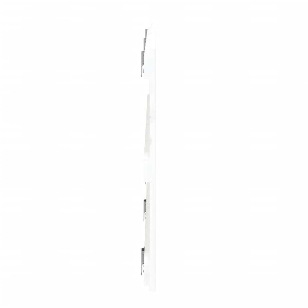 vidaXL Wezgłowie łóżka, białe, 185x3x60 cm, lite drewno sosnowe